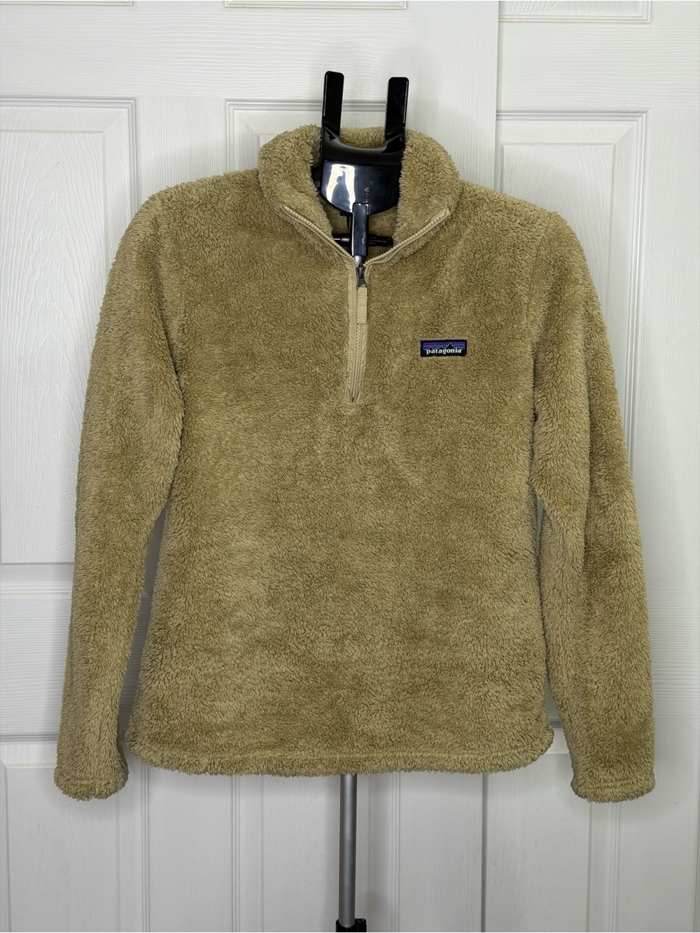 Patagonia Women's Los Gatos 1/4 Zip Fleece Pullover Medium ELKH El Cap Khaki Tan